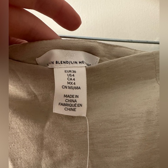 NWT H&M linen mini skirt - Picture 3 of 3